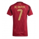 Belgija Kevin De Bruyne #7 Replike Domaci Dres za Ženska EP 2024 Kratak Rukav